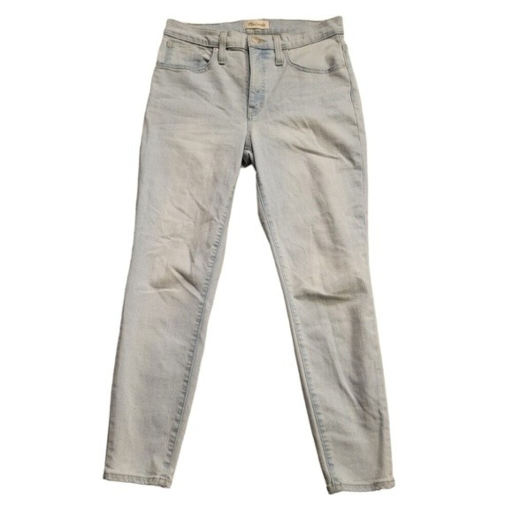 Madewell 9" Mid-Rise Skinny Crop Light Wash Jeans Size 28